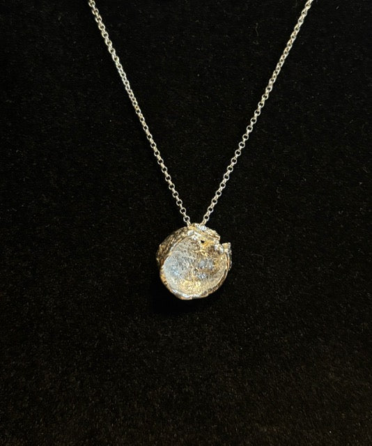 Sterling Silver Water Cast Pendant
