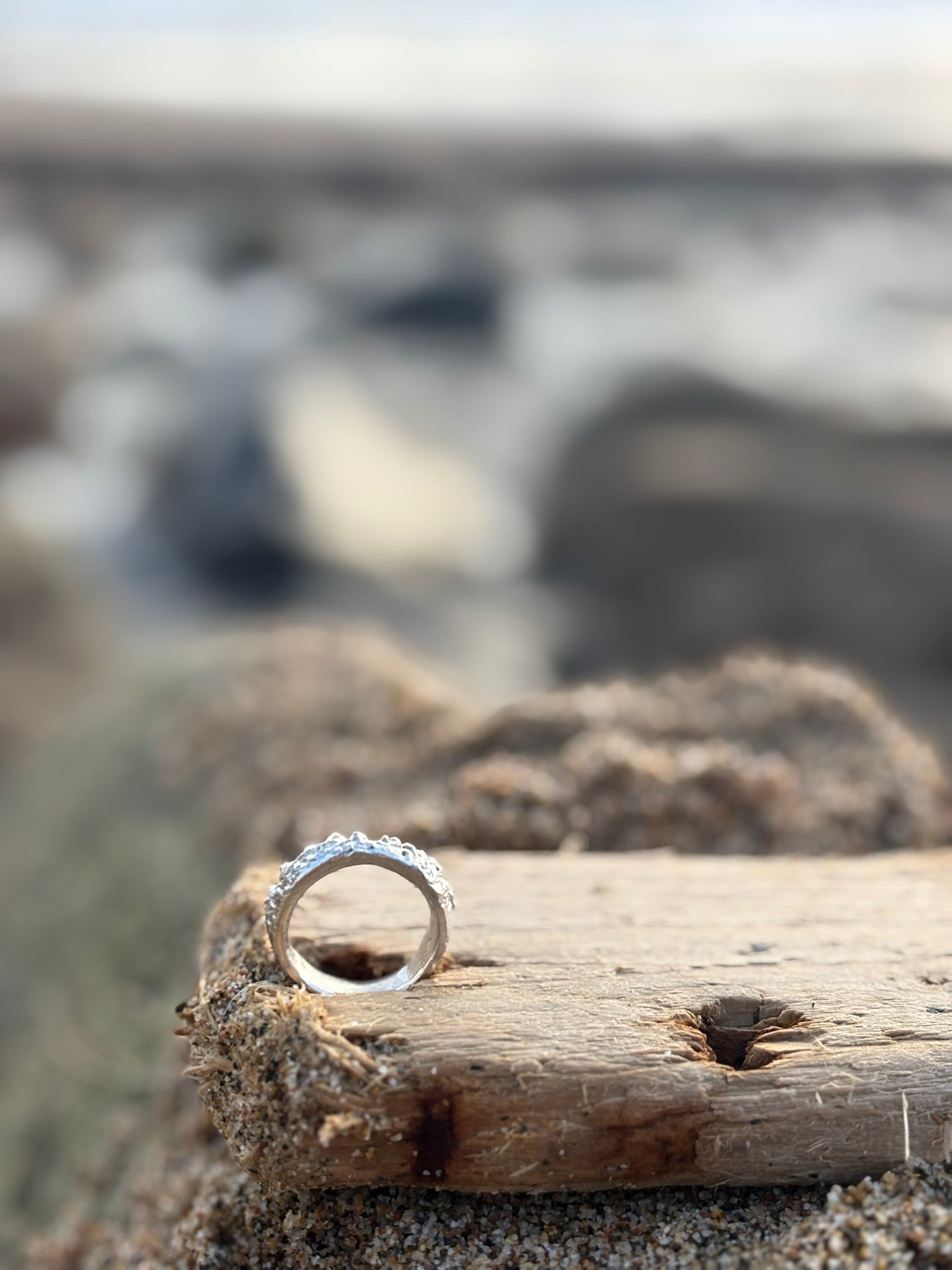 Silver Shoreline Ring