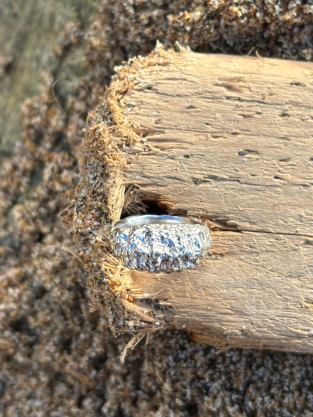 Silver Sand Dune Ring