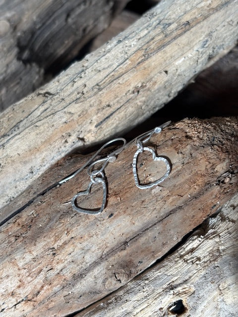 A Love the Ocean Small Heart Earrings