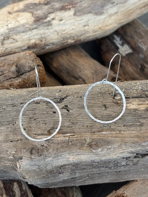 Handmade Sterling Silver Loop Earrings