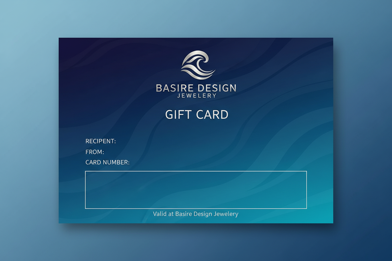 Basire design ocean deep blue gift card